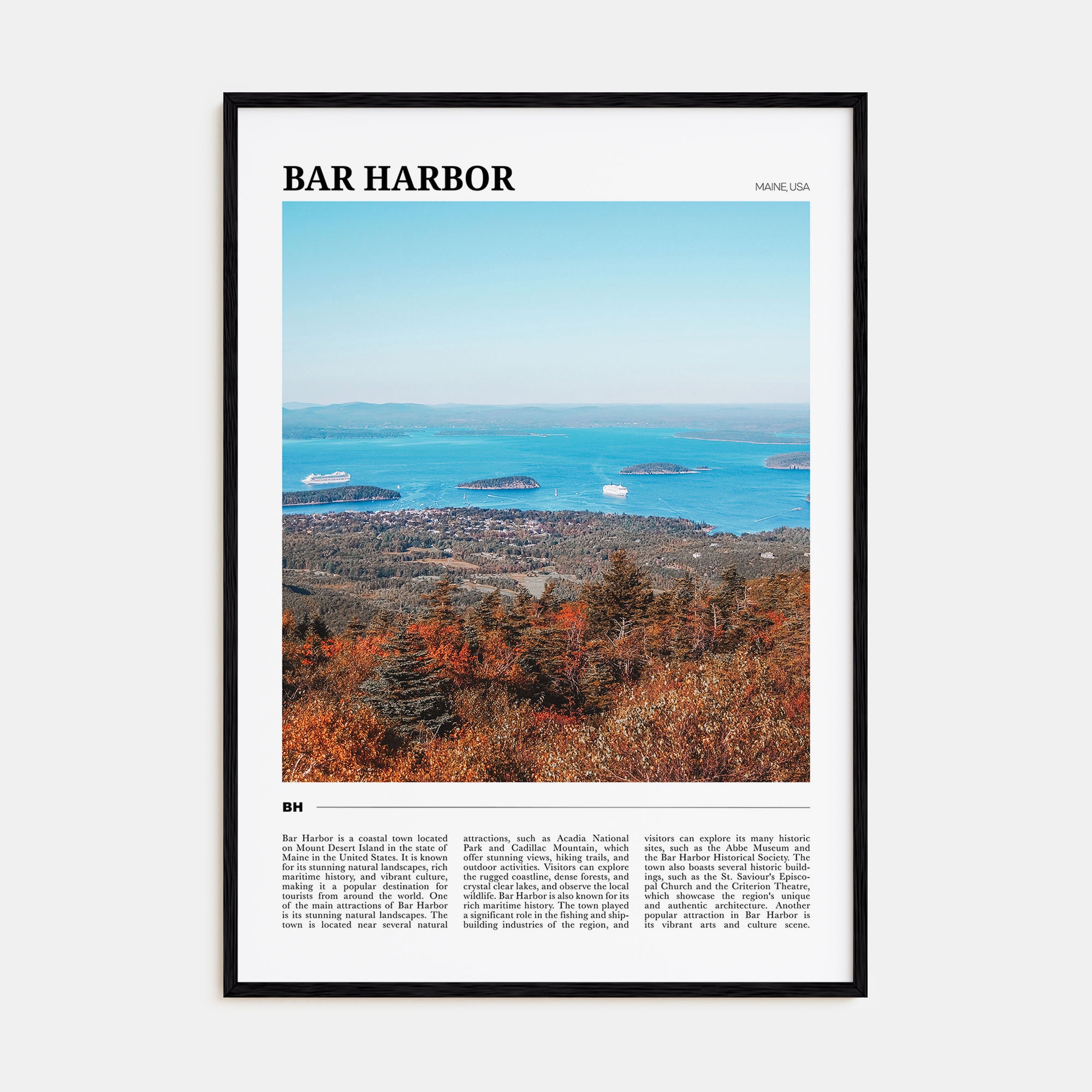 Bar Harbor Travel Color No 1 Poster
