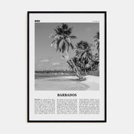 Barbados Travel B&W No 1 Poster