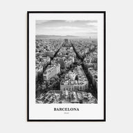Barcelona Portrait B&W No 2 Poster