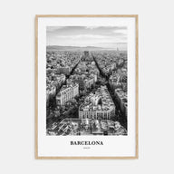 Barcelona Portrait B&W No 2 Poster