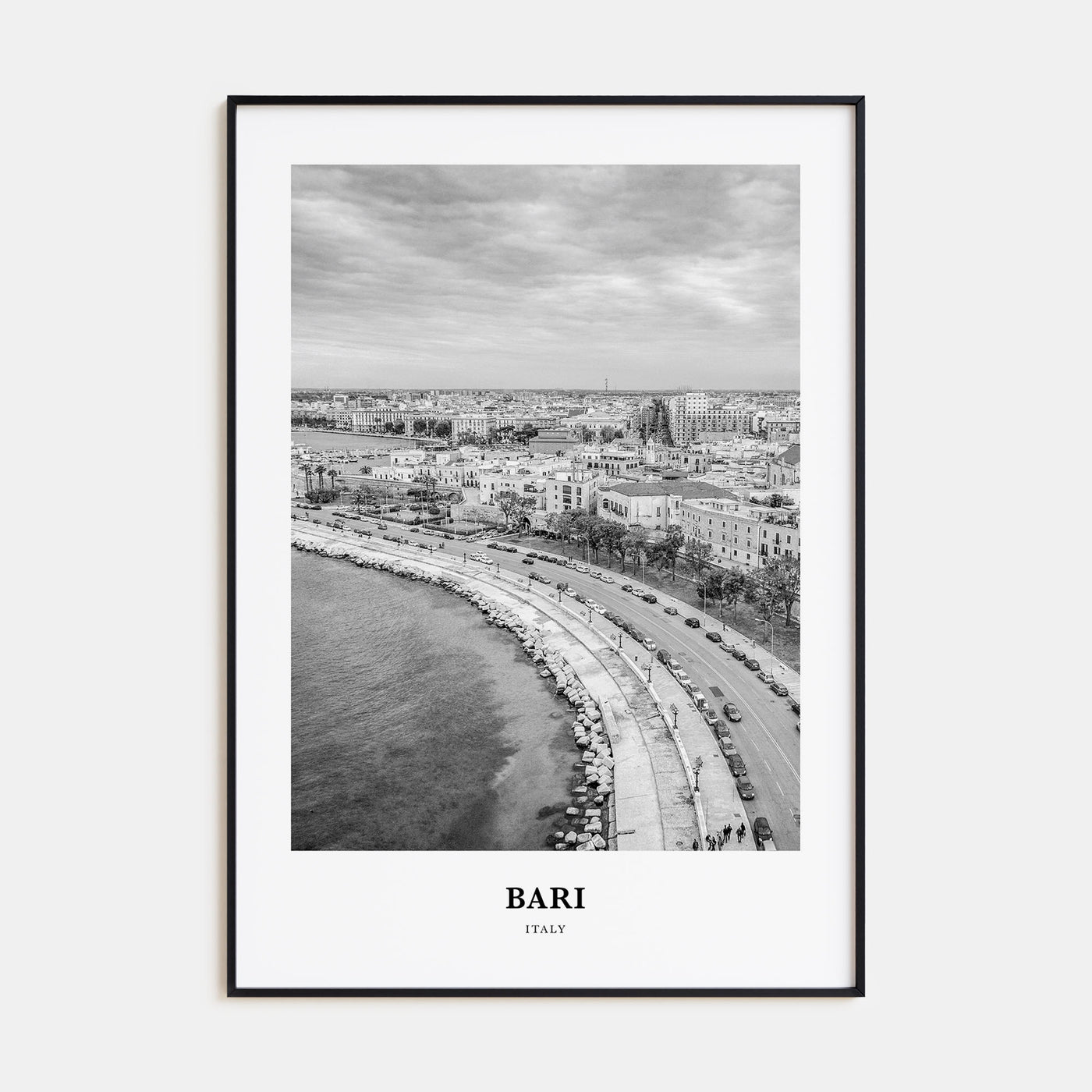 Bari Portrait B&W Poster
