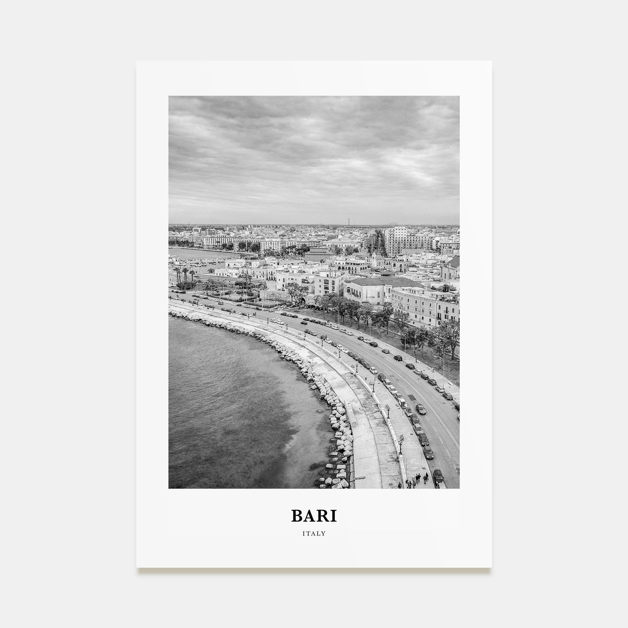Bari Portrait B&W Poster