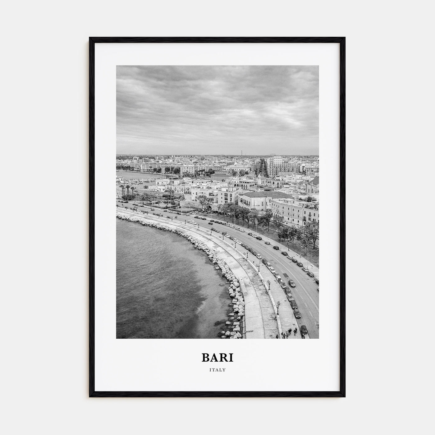 Bari Portrait B&W Poster