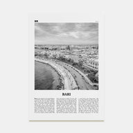 Bari Travel B&W Poster