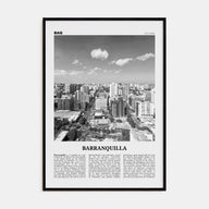 Barranquilla Travel B&W Poster