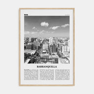 Barranquilla Travel B&W Poster