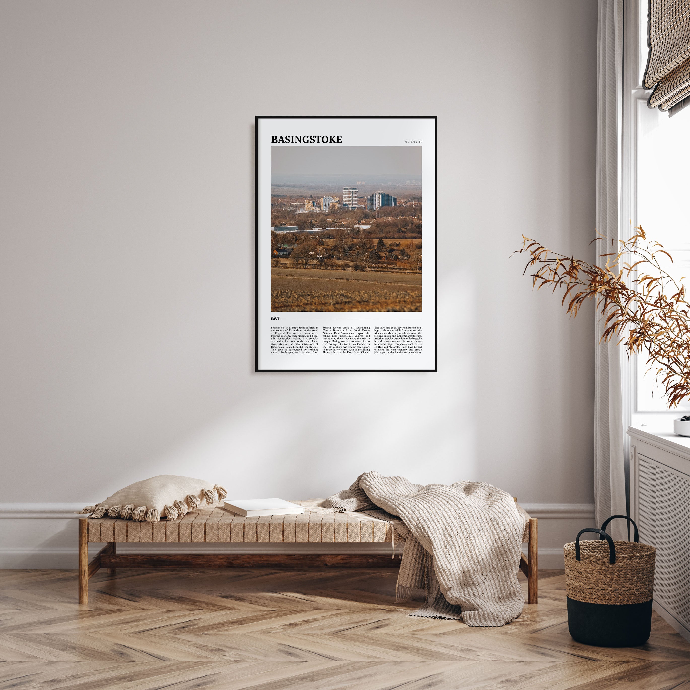 Basingstoke Travel Color Poster