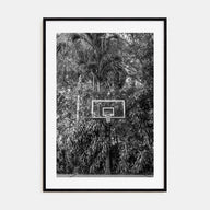 Basketball Court Photo B&W No 2 Poster