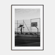 Basketball Court Photo B&W No 3 Poster