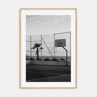 Basketball Court Photo B&W No 3 Poster