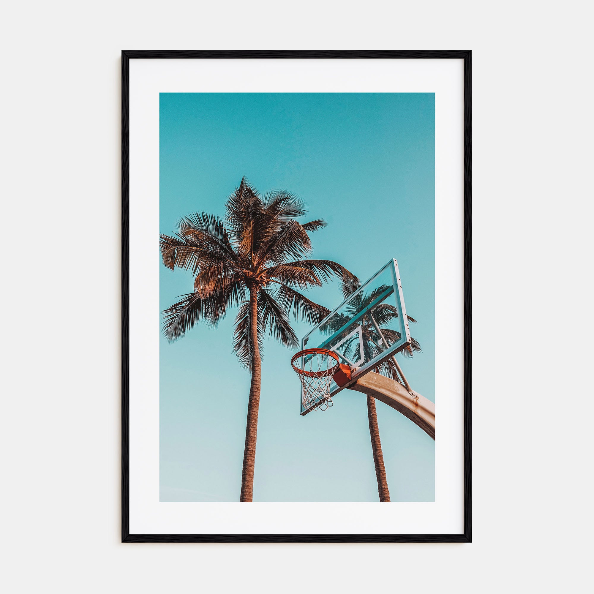 Basketball Court Photo Color No 4 Poster