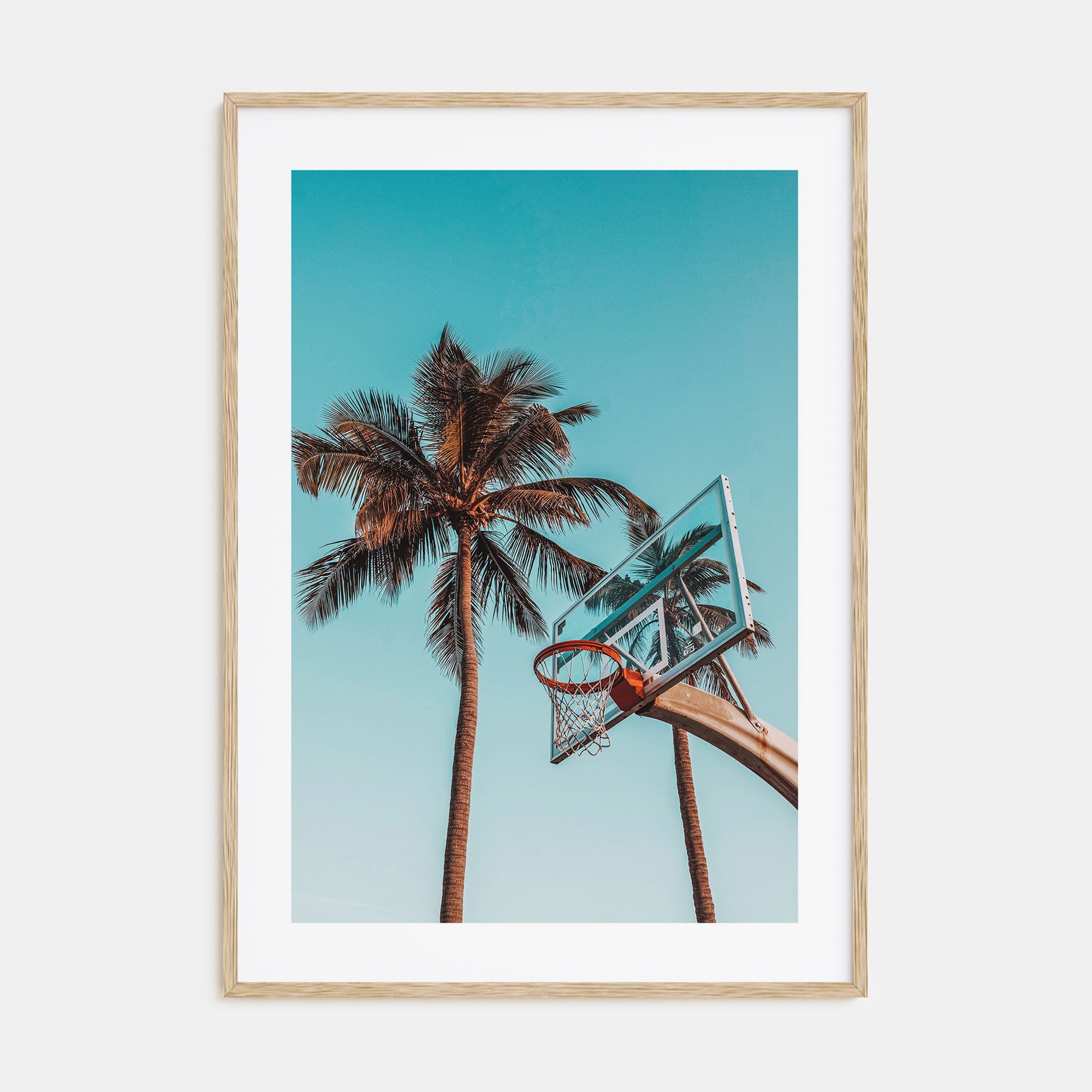 Basketball Court Photo Color No 4 Poster