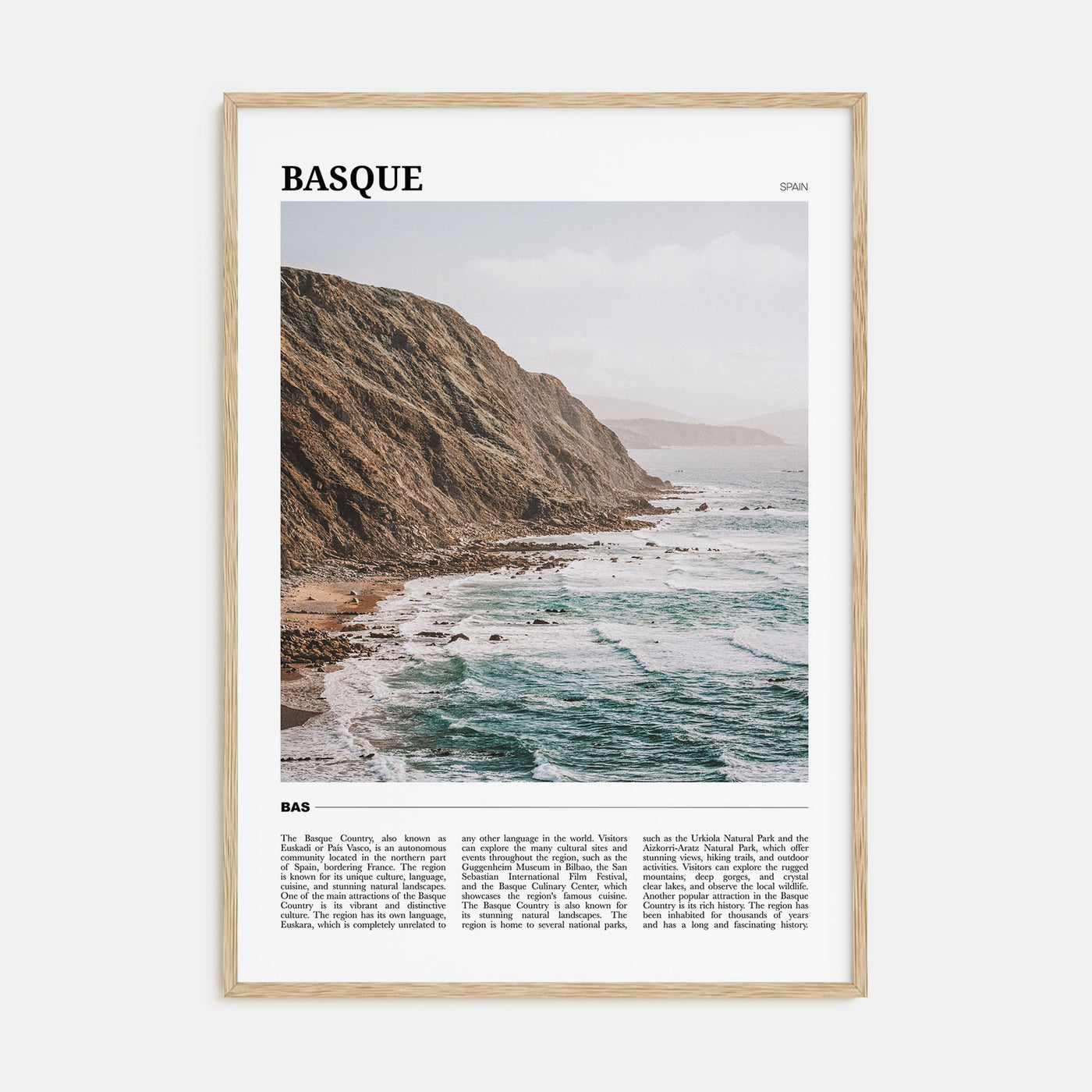 Basque Country Travel Color No 2 Poster