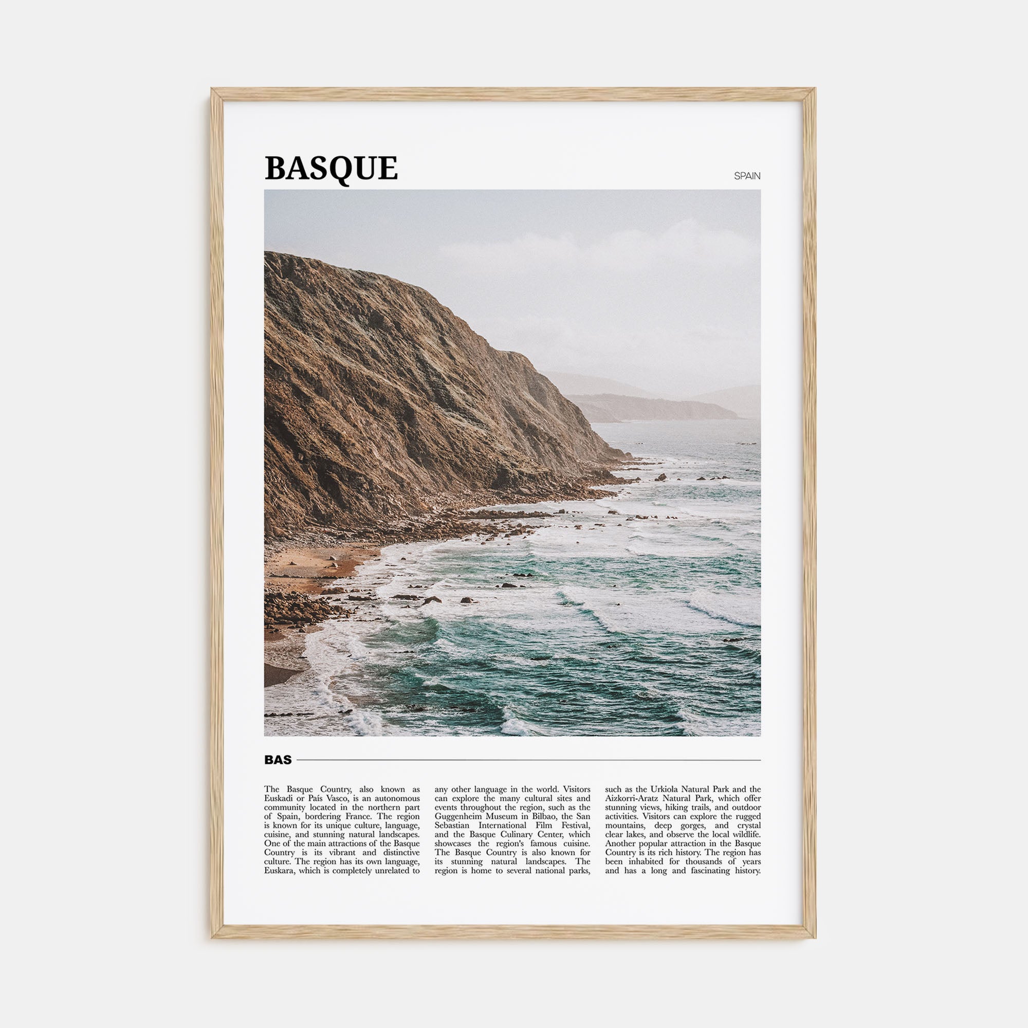 Basque Country Travel Color No 2 Poster