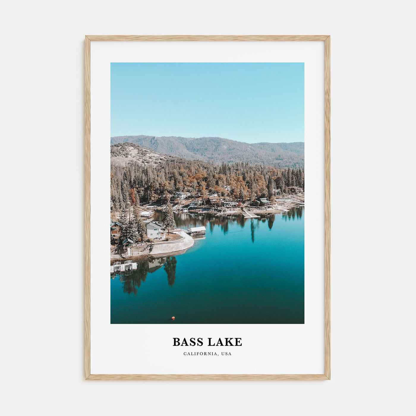 Bass Lake Portrait Color Poster