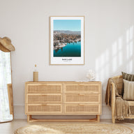 Bass Lake Portrait Color Poster