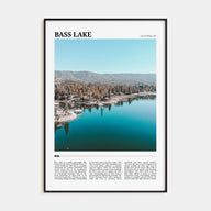 Bass Lake Travel Color Poster