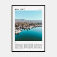 Bass Lake Travel Color Poster