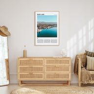 Bass Lake Travel Color Poster