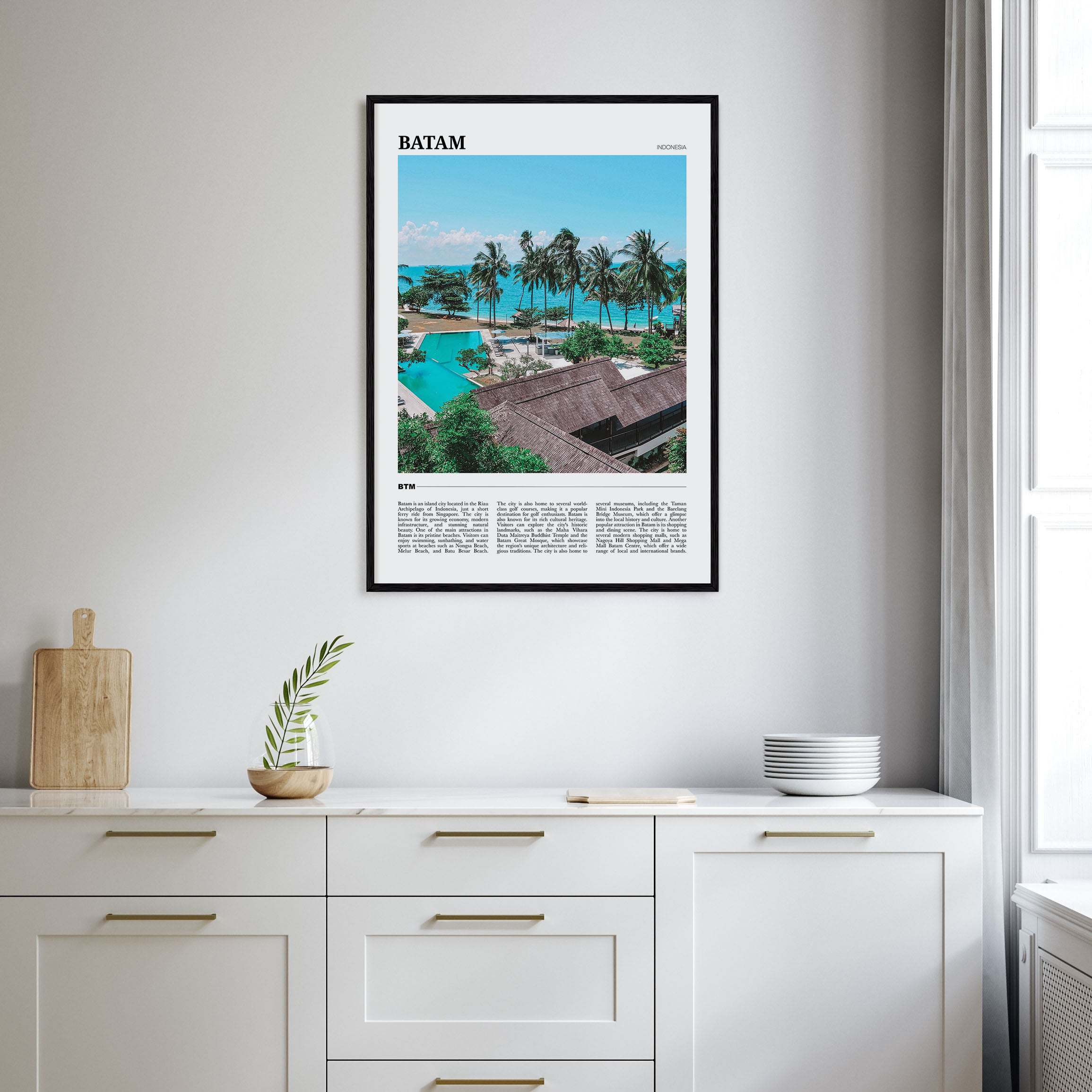Batam Travel Color Poster