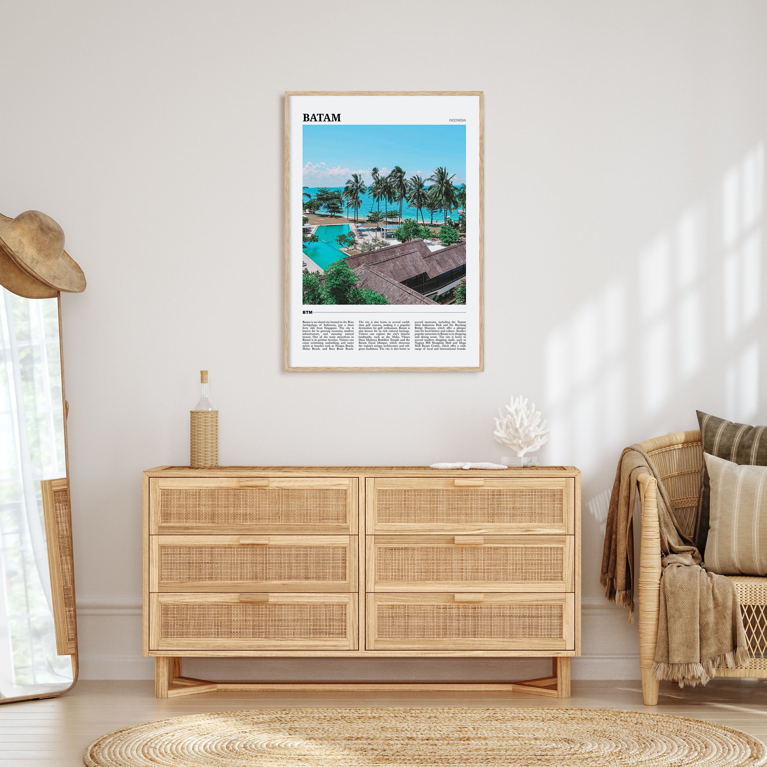Batam Travel Color Poster