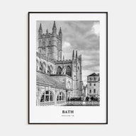 Bath Portrait B&W Poster