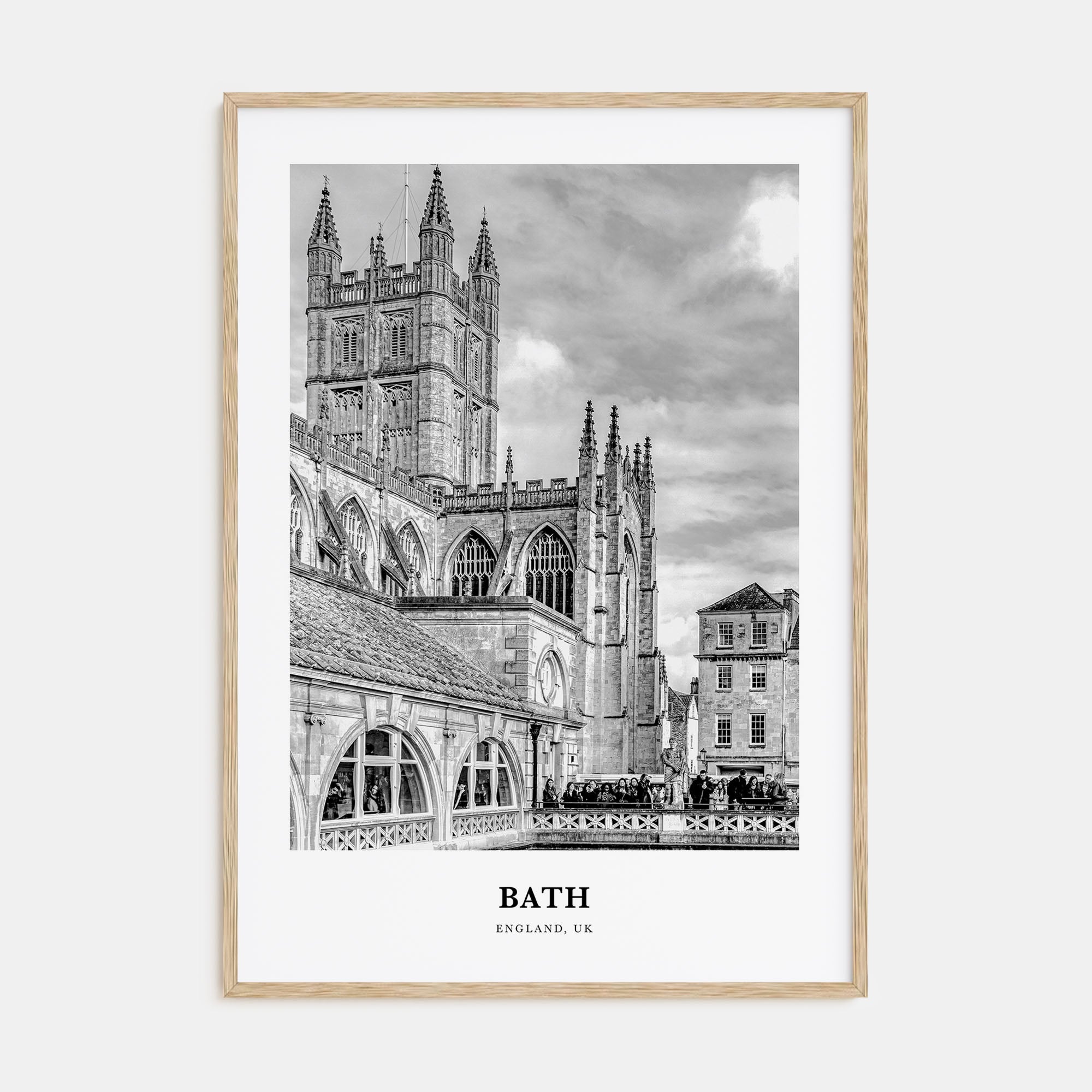 Bath Portrait B&W Poster