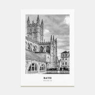Bath Portrait B&W Poster