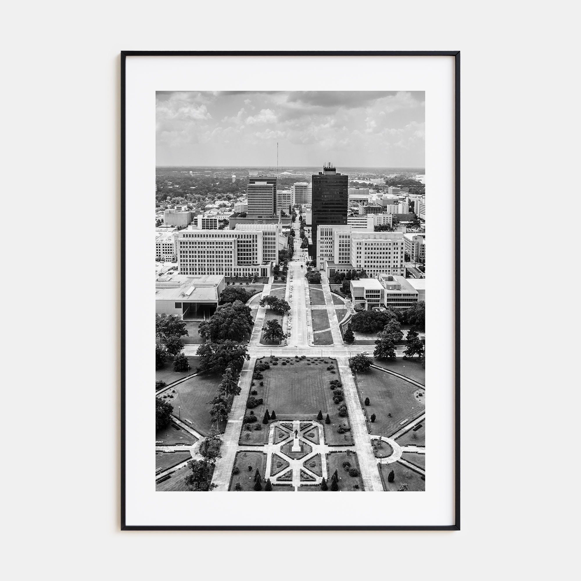 Baton Rouge Photo B&W Poster