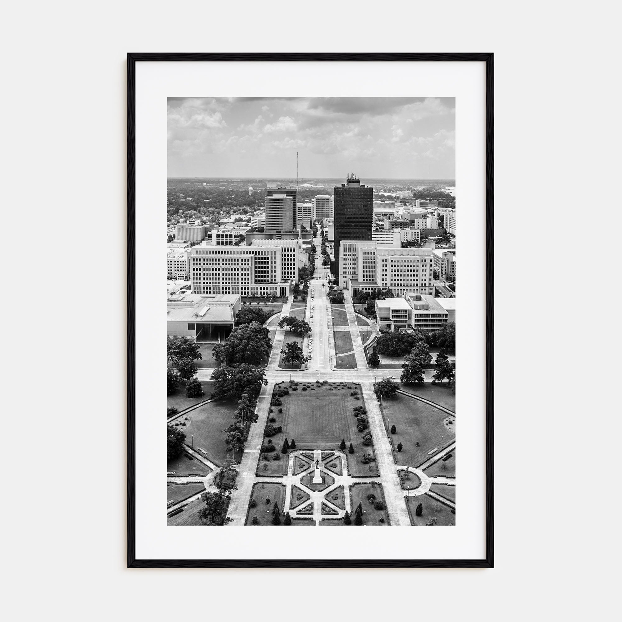 Baton Rouge Photo B&W Poster
