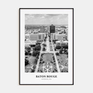 Baton Rouge Portrait B&W Poster