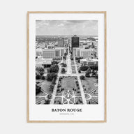 Baton Rouge Portrait B&W Poster