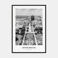Baton Rouge Portrait B&W Poster