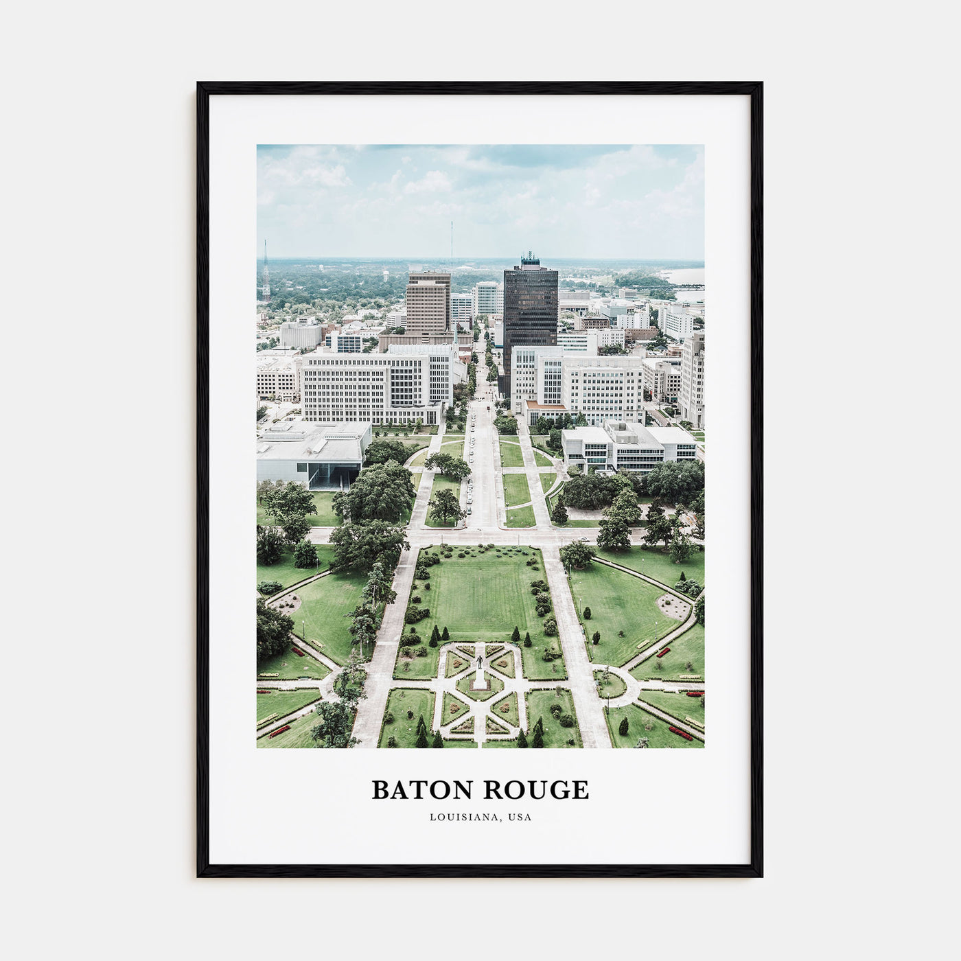 Baton Rouge Portrait Color Poster
