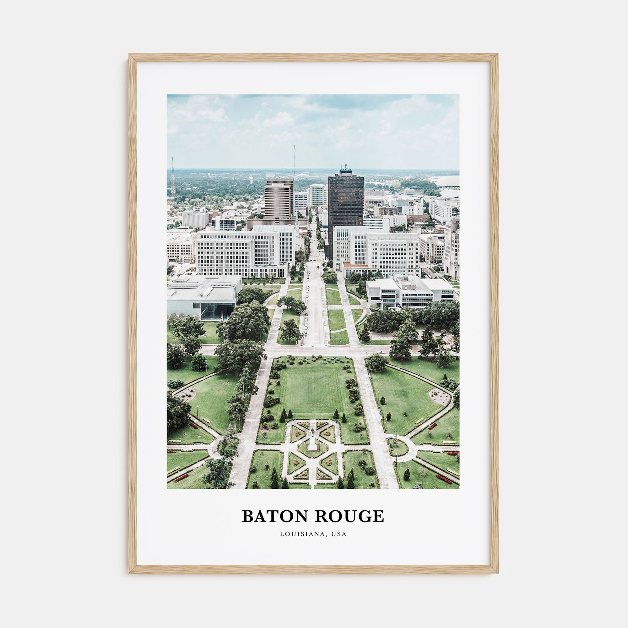 Baton Rouge Portrait Color Poster