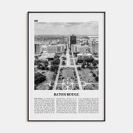 Baton Rouge Travel B&W Poster