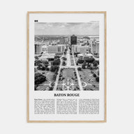 Baton Rouge Travel B&W Poster