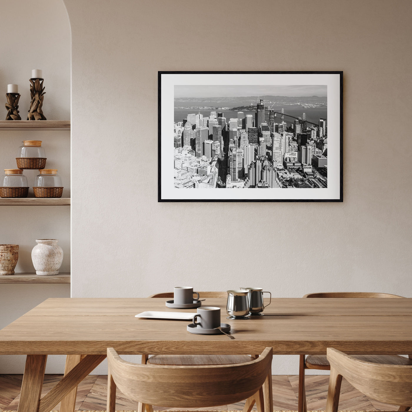 Bay Area Landscape B&W Poster