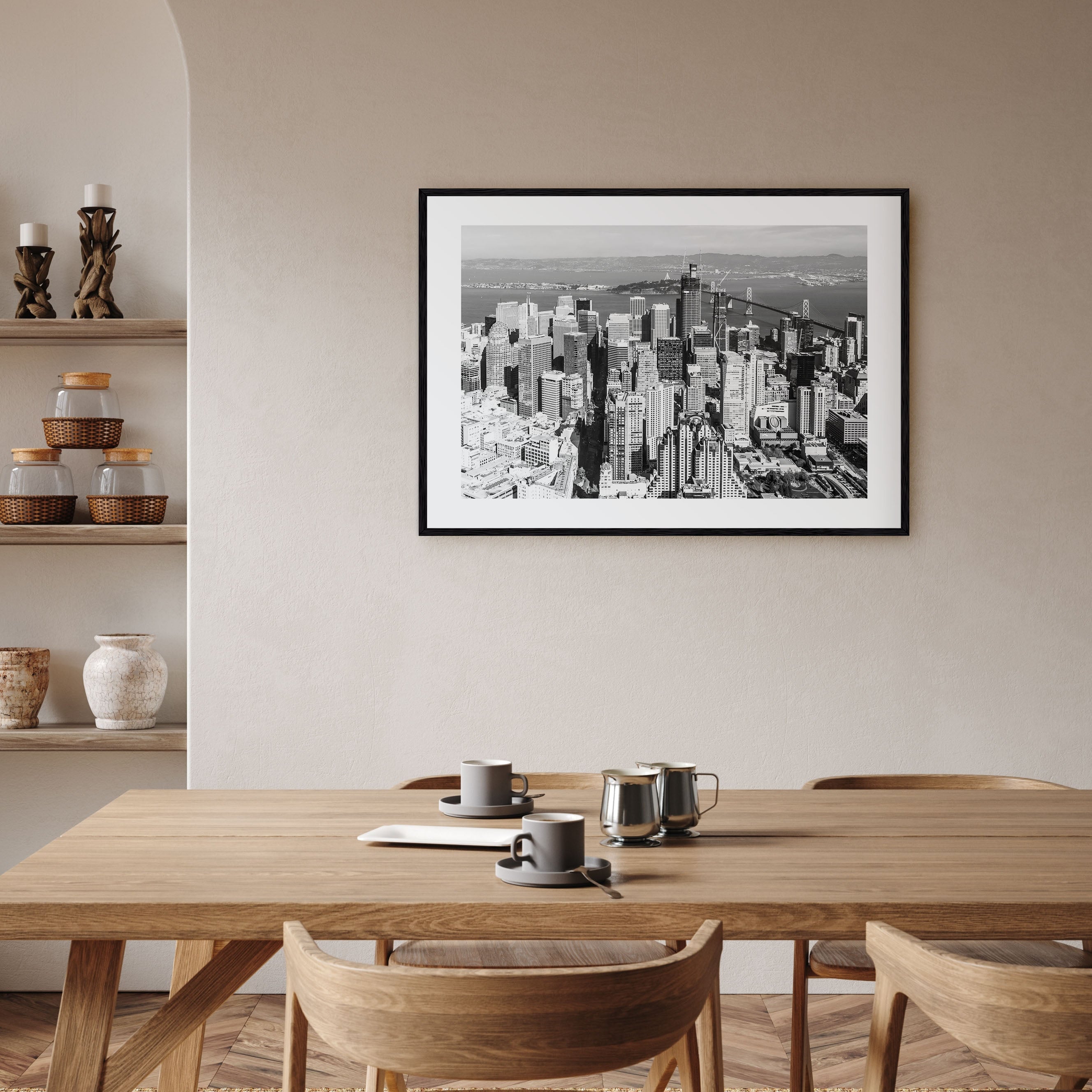 Bay Area Landscape B&W Poster