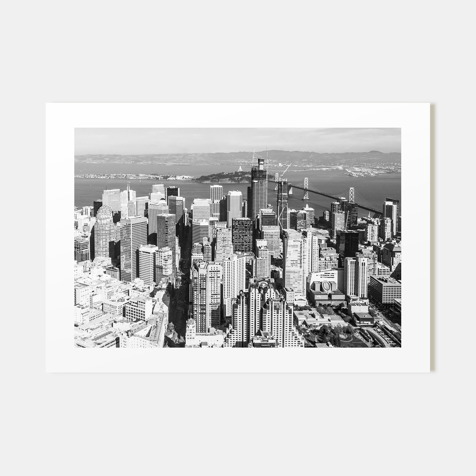 Bay Area Landscape B&W Poster