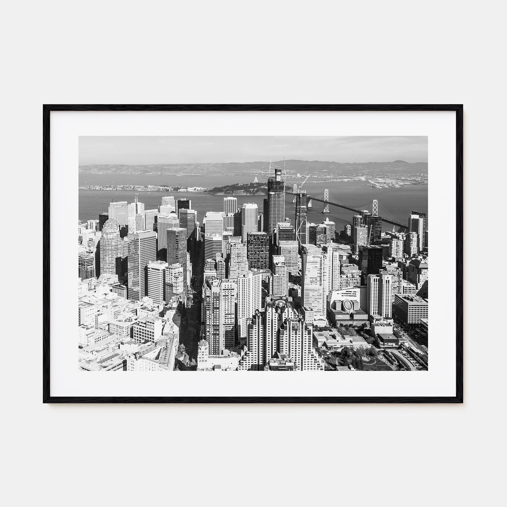 Bay Area Landscape B&W Poster
