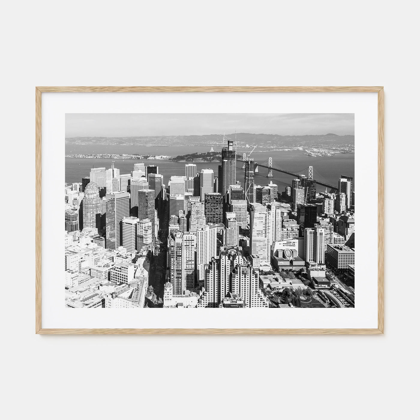 Bay Area Landscape B&W Poster