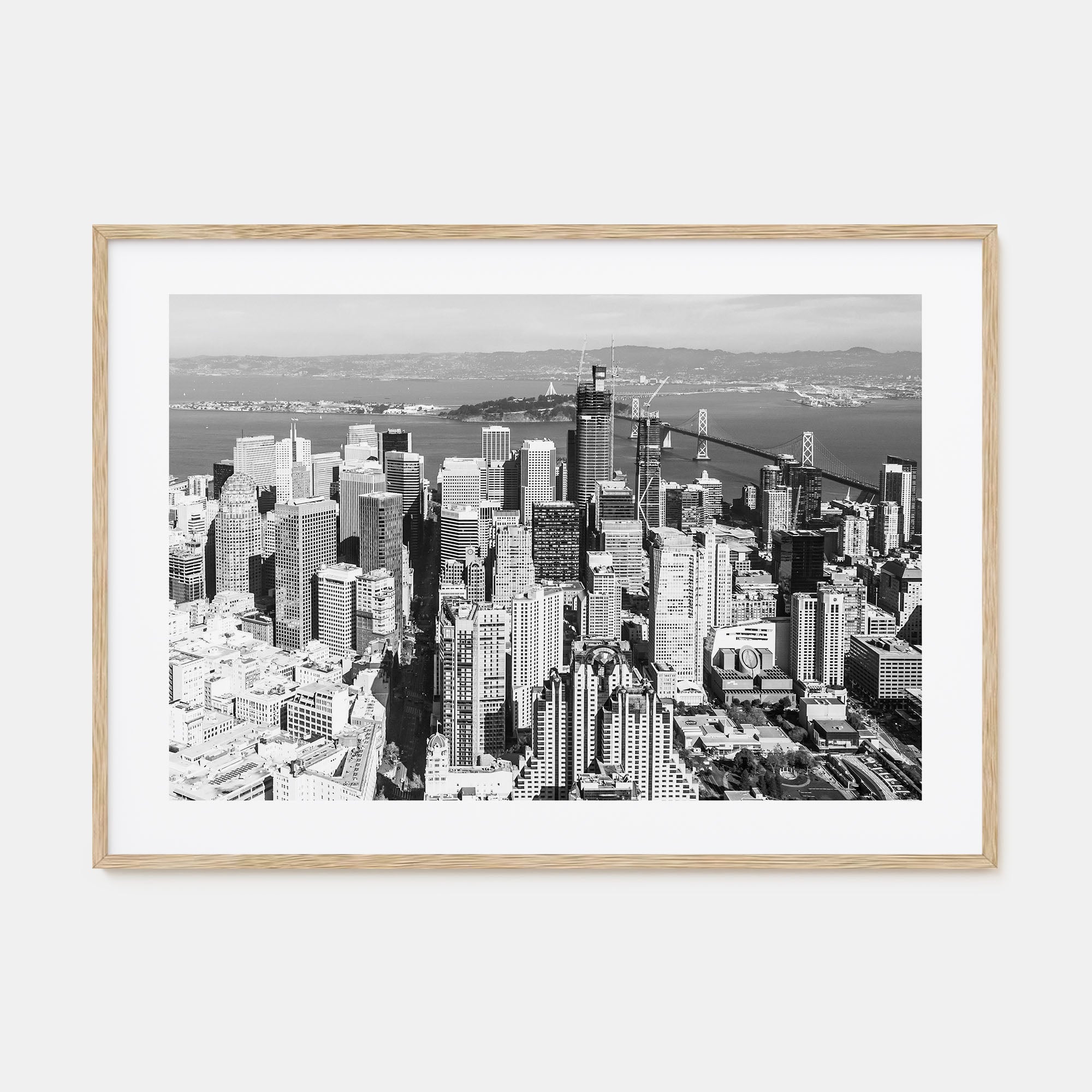 Bay Area Landscape B&W Poster