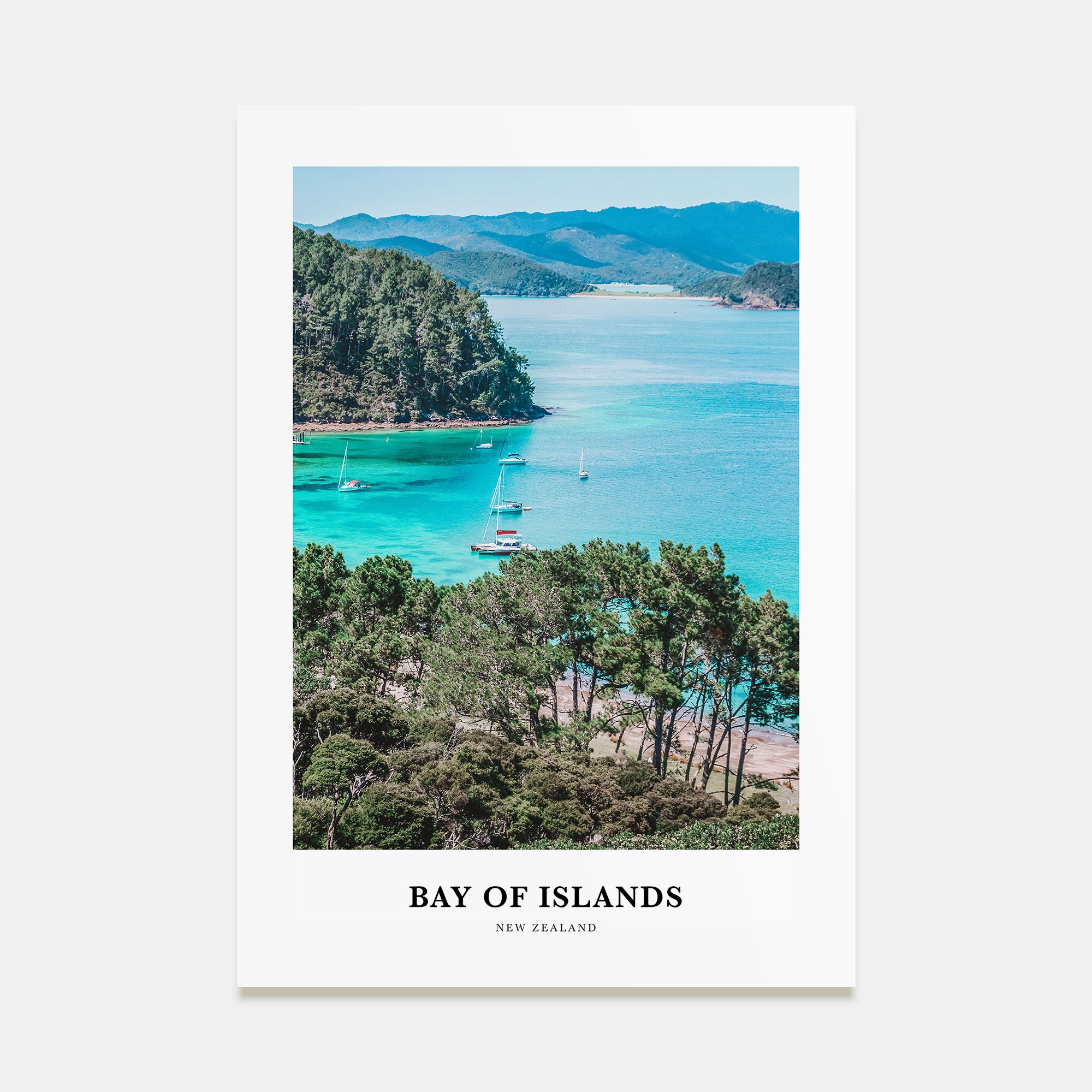 Bay of Islands Portrait Color Poster
