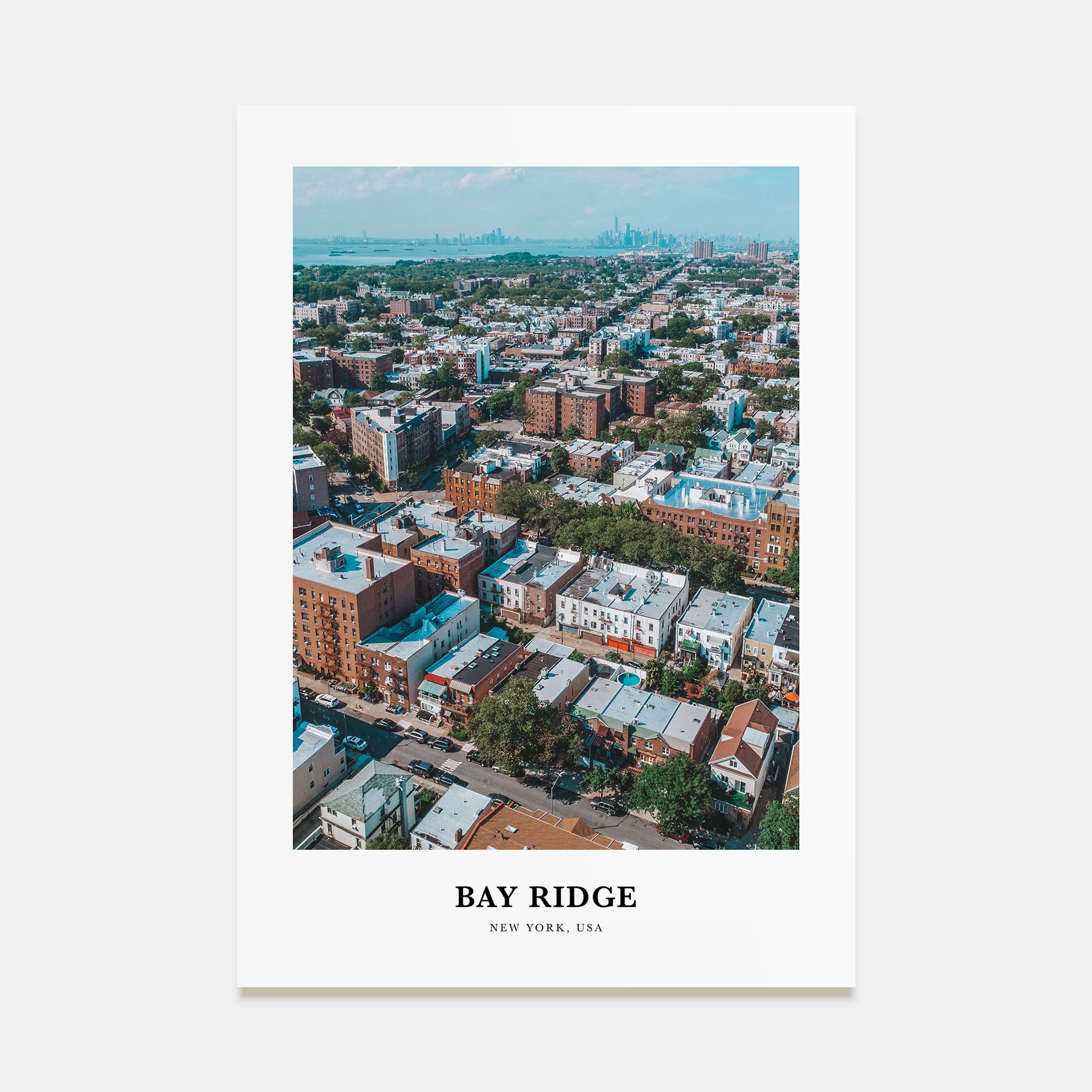 Bay Ridge Portrait Color Poster