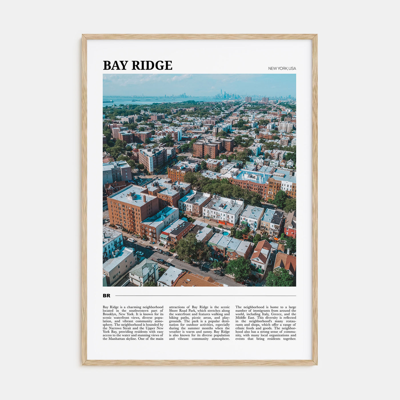 Bay Ridge Travel Color Poster