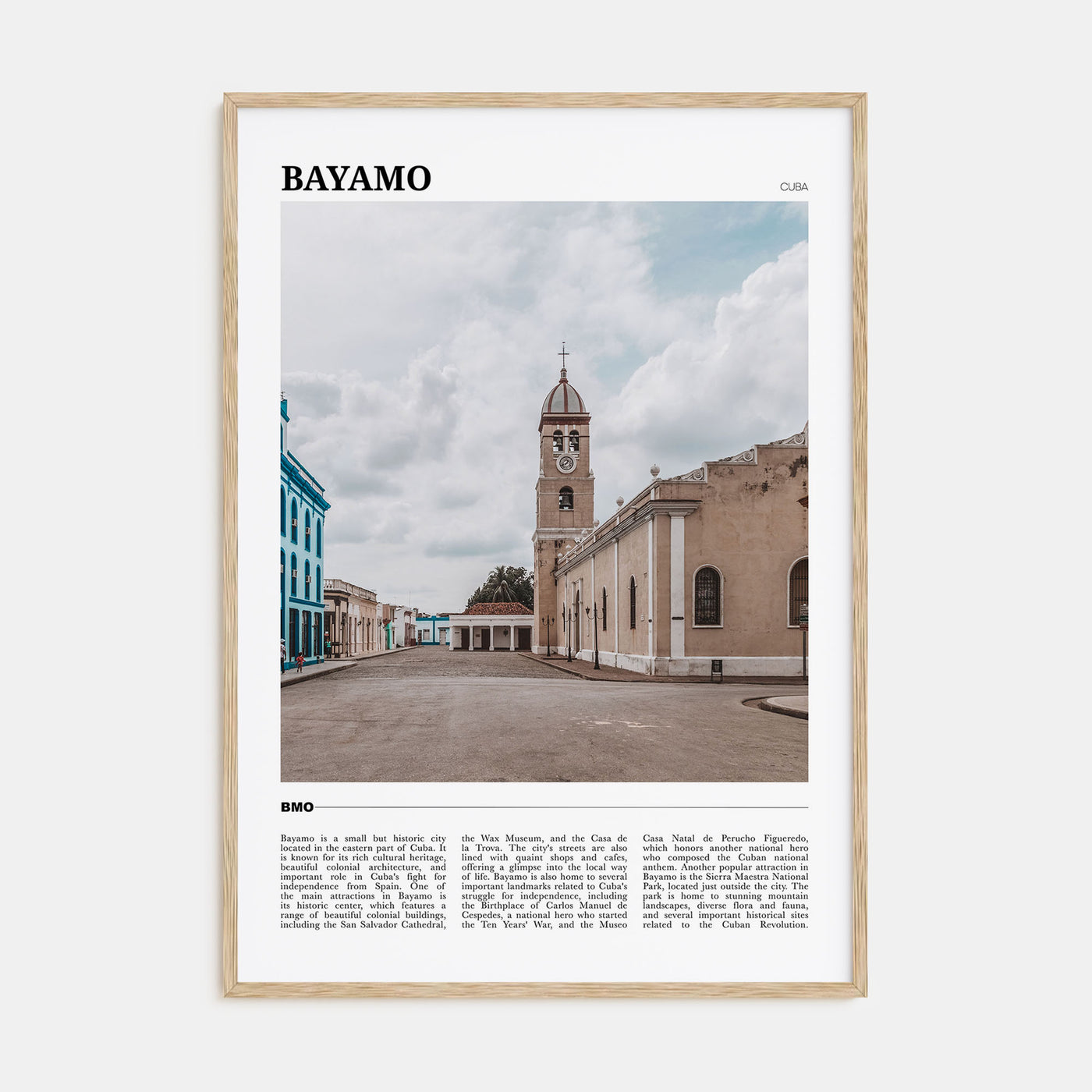 Bayamo Travel Color Poster