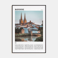 Bayonne, France Travel Color Poster