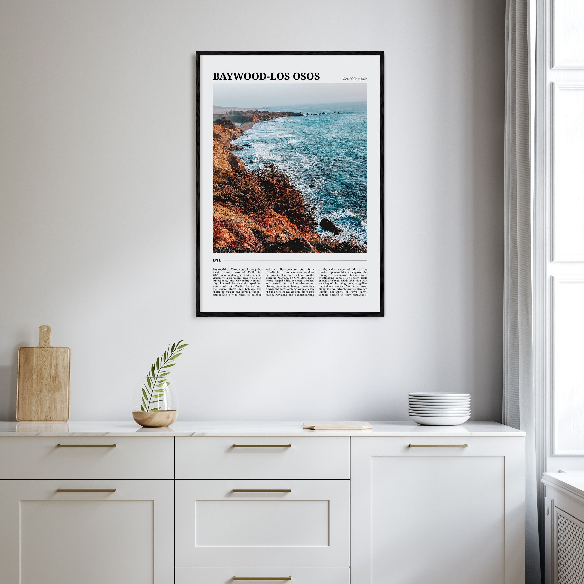Baywood-Los Osos Travel Color Poster