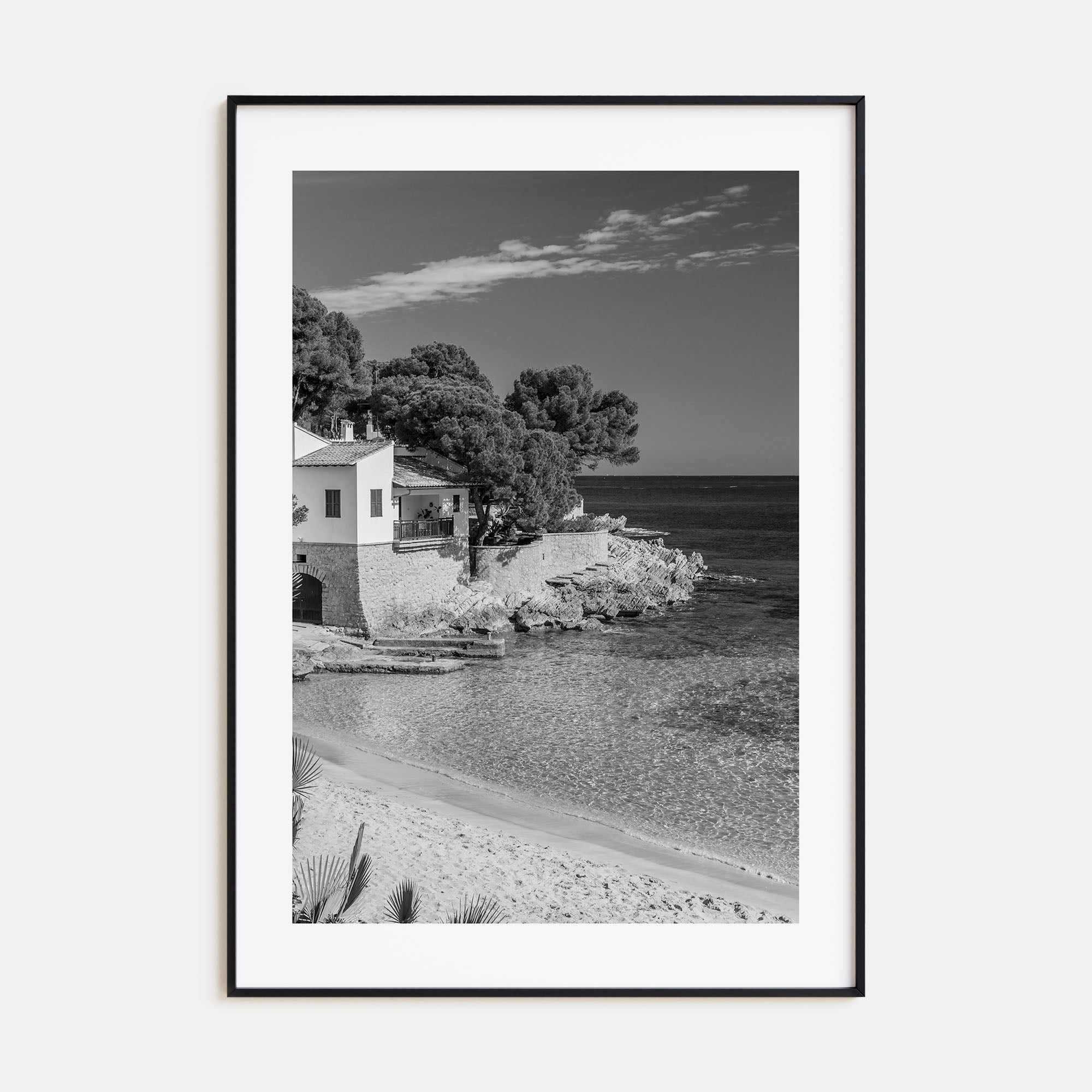 Beach House Photo B&W No 1 Poster